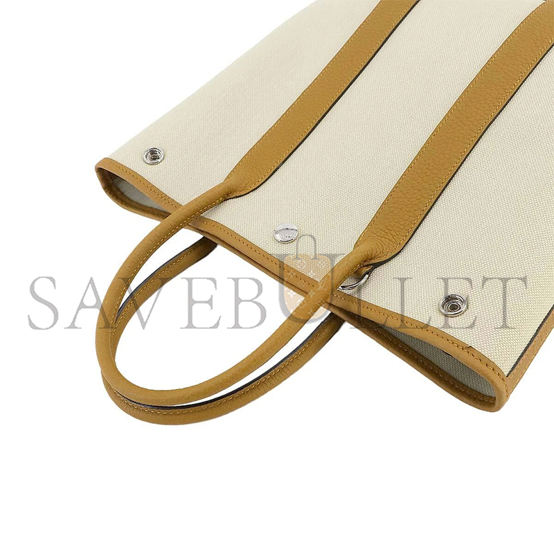 HERMÈS TOILE H NEGONDA GARDEN FILE 28 ETOUPE  (28*23*12cm)